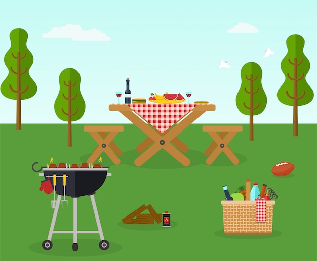 Picnic bbq party outdoor recreation