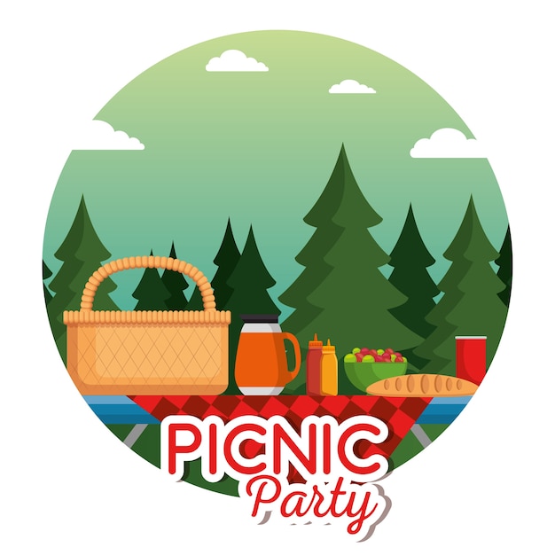 Picnic party poster