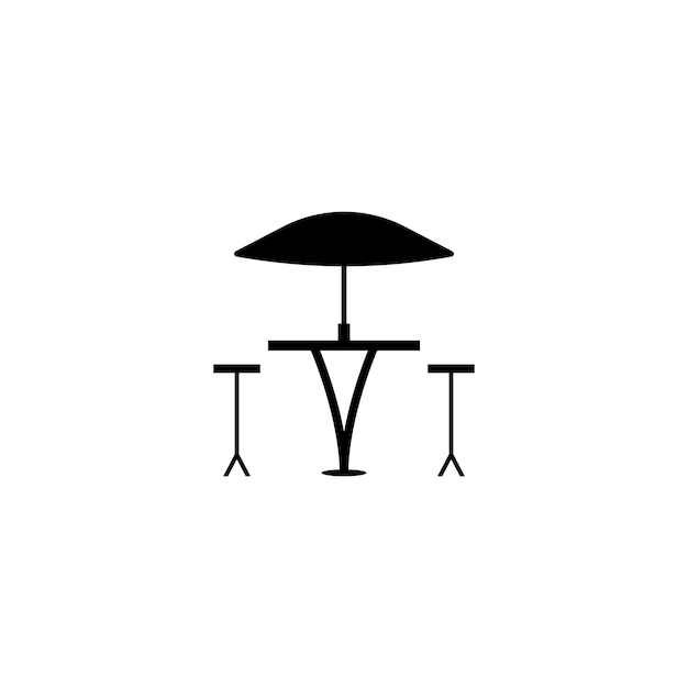 Vector picnic table icon