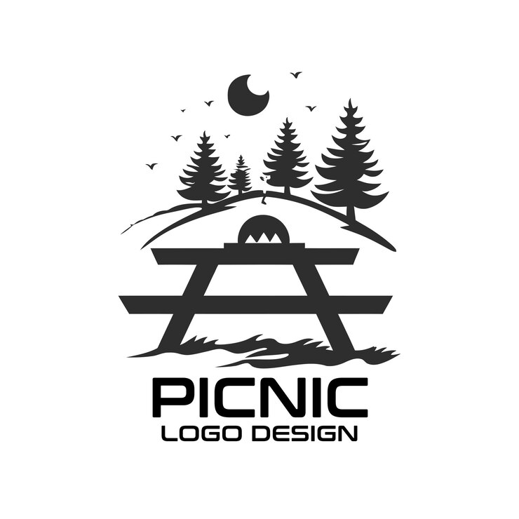 वेक्टर picnic vector logo design