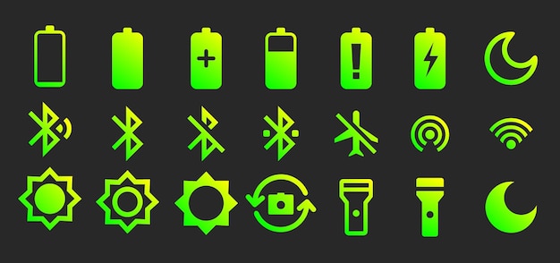 pictogram android batterij