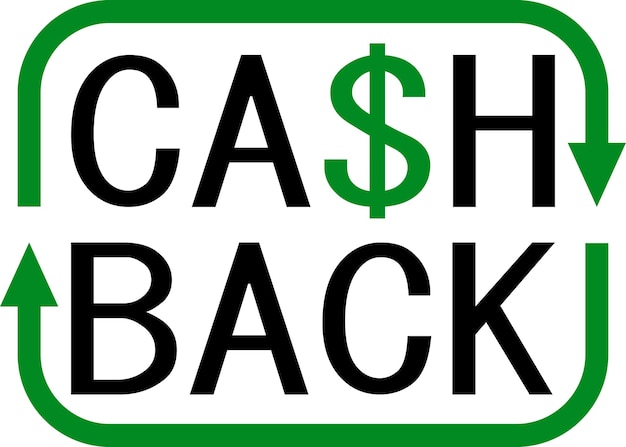 Pictogram cashback geldoverdracht teken rotatie pijlsymbool cash back