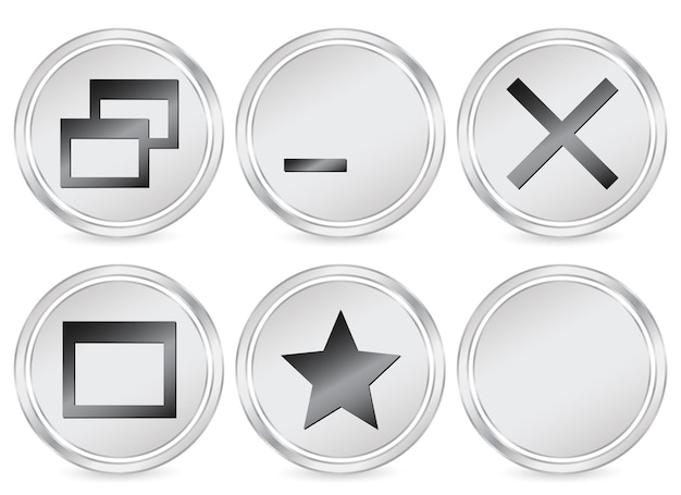 Vector pictogram cirkel computer