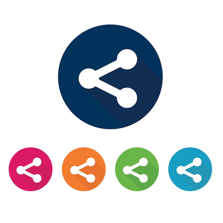 Vector pictogram delen.