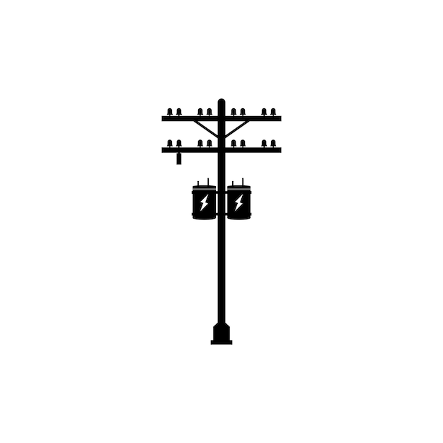 Vector pictogram elektrische paal