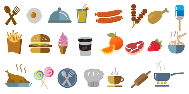 Vector pictogram eten