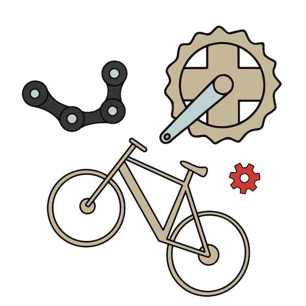 Vector pictogram ontwerp fiets