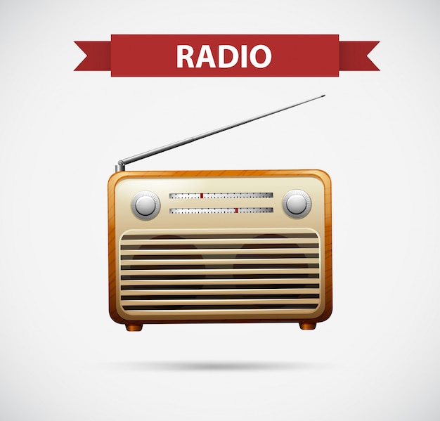 Pictogram ontwerp voor radio