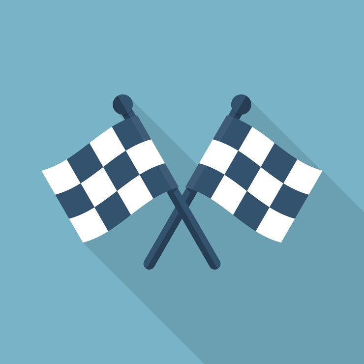 Vector pictogram racevlag