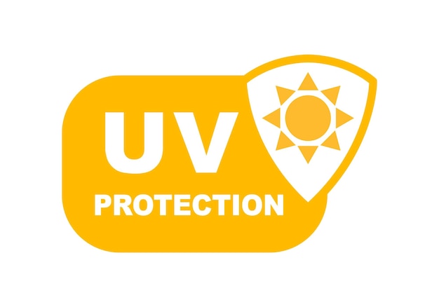 Vector pictogram uv-bescherming zonbescherming voor de huid