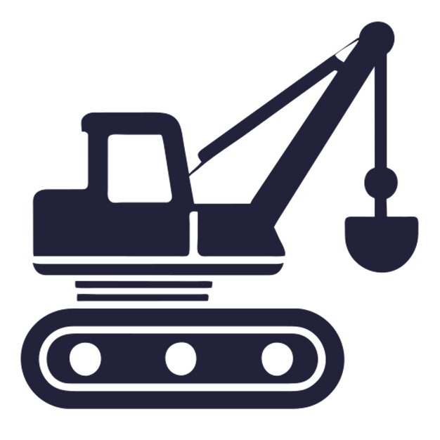 pictogram van de dragline-graafmachine