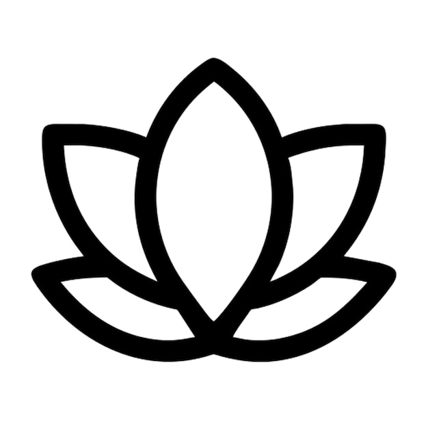 pictogram van de lotusbloem
