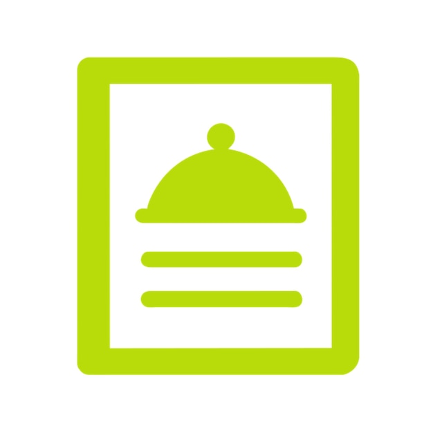 pictogram van recepten