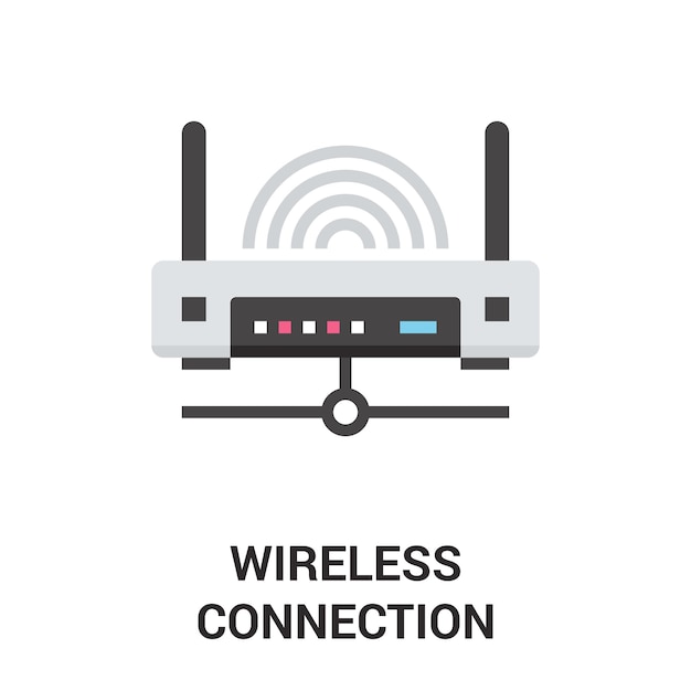 Vector pictogram voor draadloze verbinding