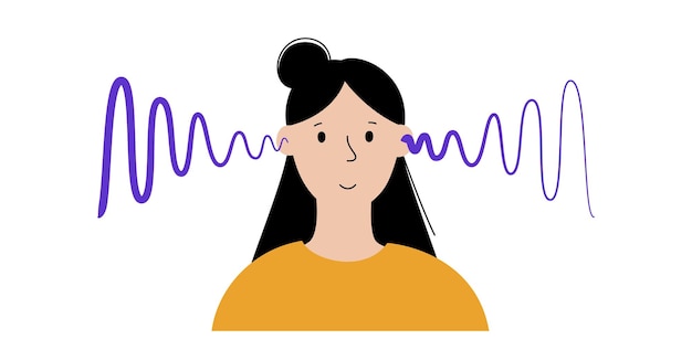 Vector pictogram voor menselijk gehoor