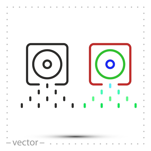 pictogram voor sensorresolutie