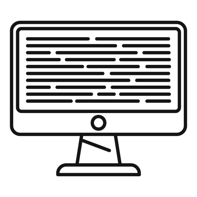 Pictogram voor testen van softwareprestaties Overzicht testen van softwareprestaties vectorpictogram voor webontwerp geïsoleerd op een witte achtergrond