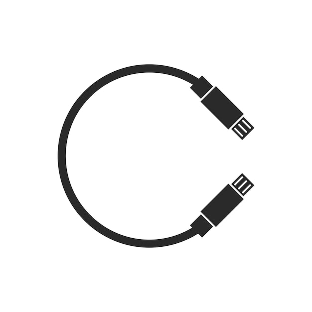 Pictogram voor USB-gegevensoverdrachtkabel