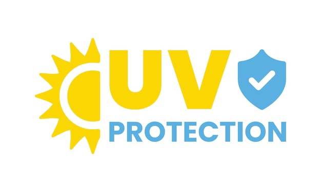 Pictogram voor UV-bescherming. UV-straling icoon.
