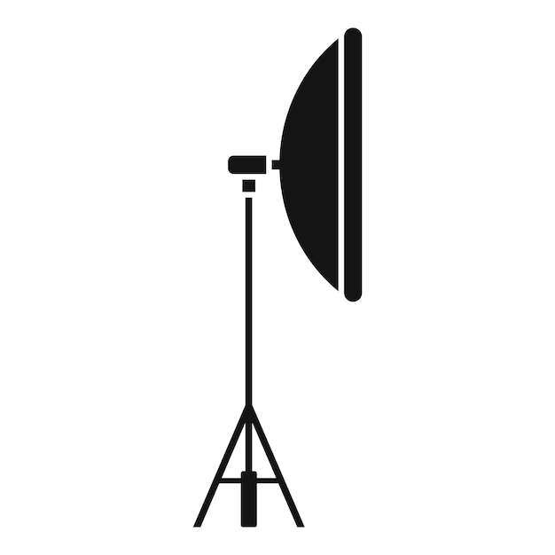 Pictogram voor videolampstandaard Eenvoudige illustratie van videolampstandaard vectorpictogram voor webdesign geïsoleerd op een witte achtergrond