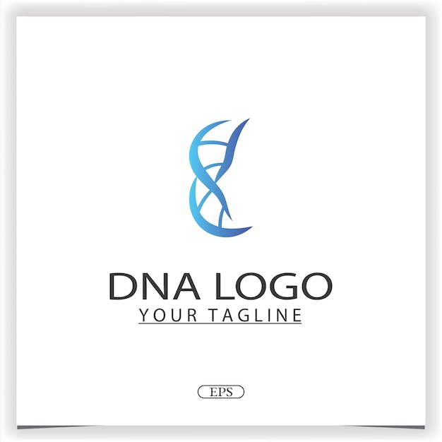 Pictogram voor wetenschap technologie DNA logo premium elegante sjabloon ontwerp vector eps 10