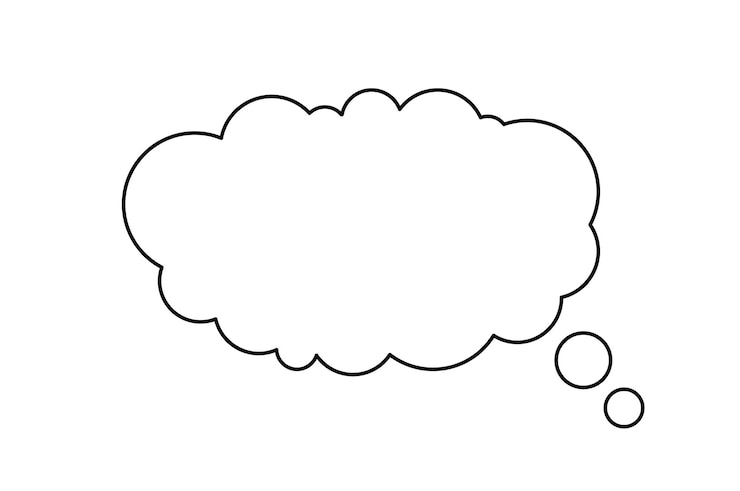 Vector pictogram wolklijn