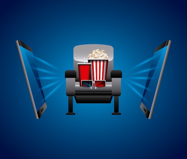 Pictogrammen voor smartphones en cinema