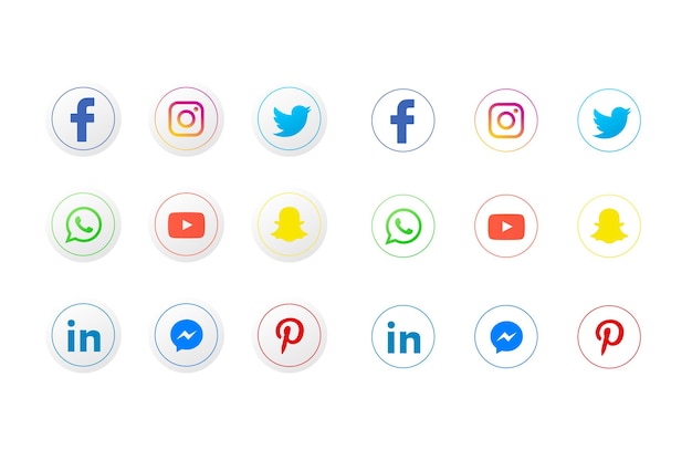Pictogrammen voor sociale media