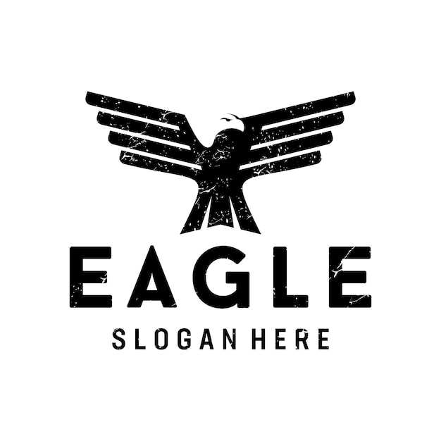 Иллюстрированный Орел Логотип Deisgn
