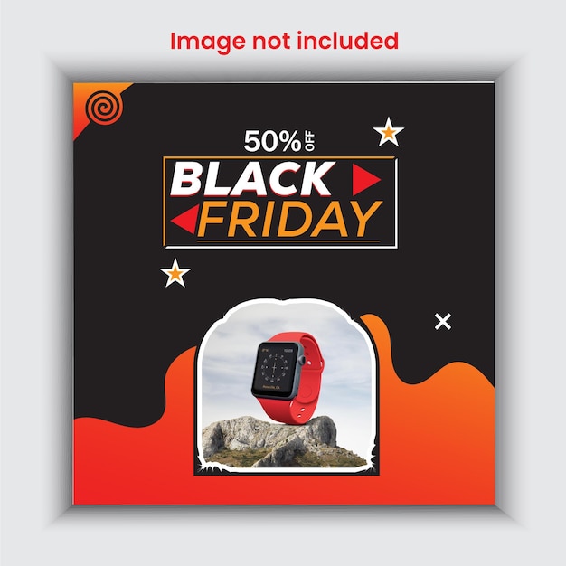 Vector a picture of a black friday sale sign