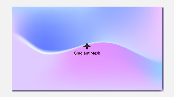 Vector picture of a blue and purple background with a black star
