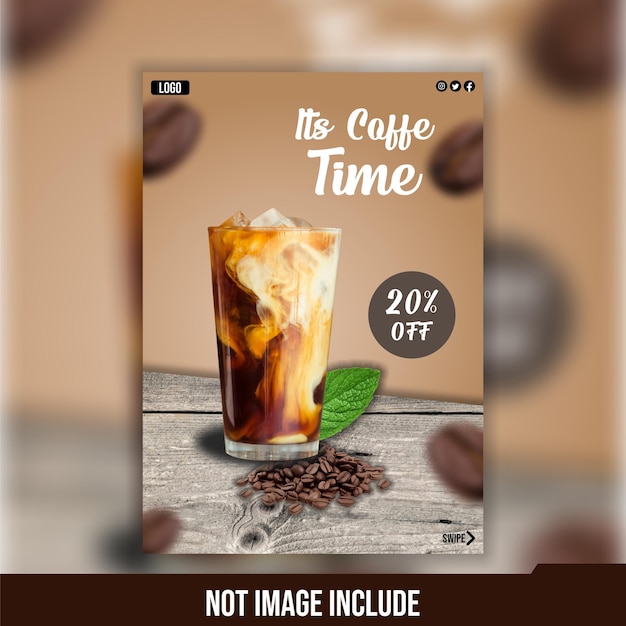 コーヒーショップの写真に飲み物の写真が描かれています