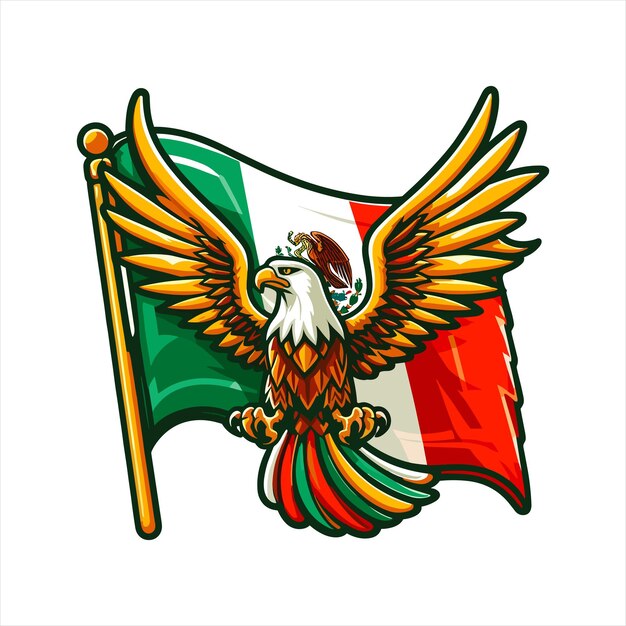 Vector a picture of an eagle with the word eagle on it