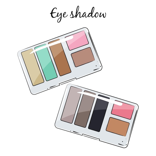 Vector a picture of eye shadow with the word eye on it