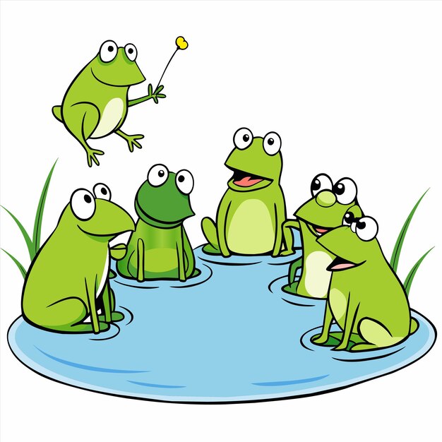 Vector a picture of frogs with the words frogs on it