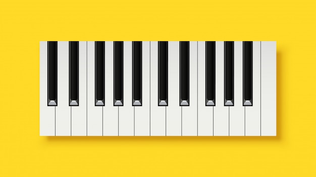 Vector picture of piano