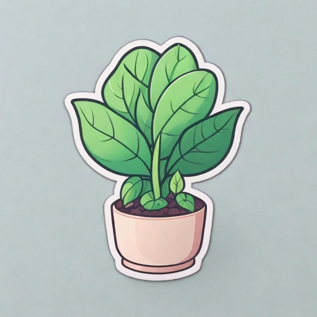 a picture of a plant with a green leaf on it