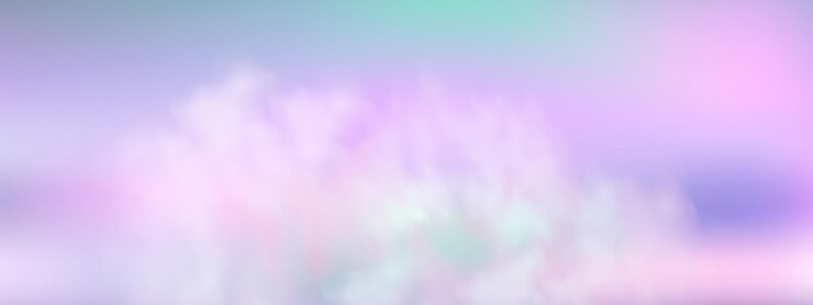 雲という言葉が書かれた虹の絵