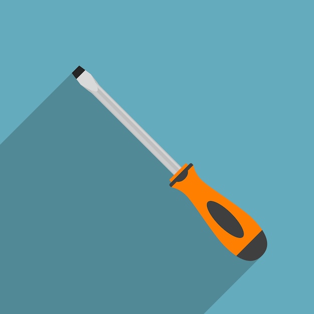 Vector picture of a screwdriver,  style icon