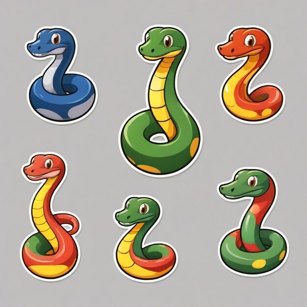 Vector a picture of a snake with a snake on it