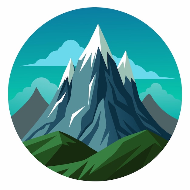 a picture of some mountains with a blue sky and clouds