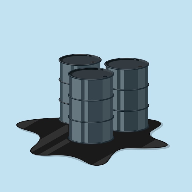 Picture of thre oil canister,  style illustration