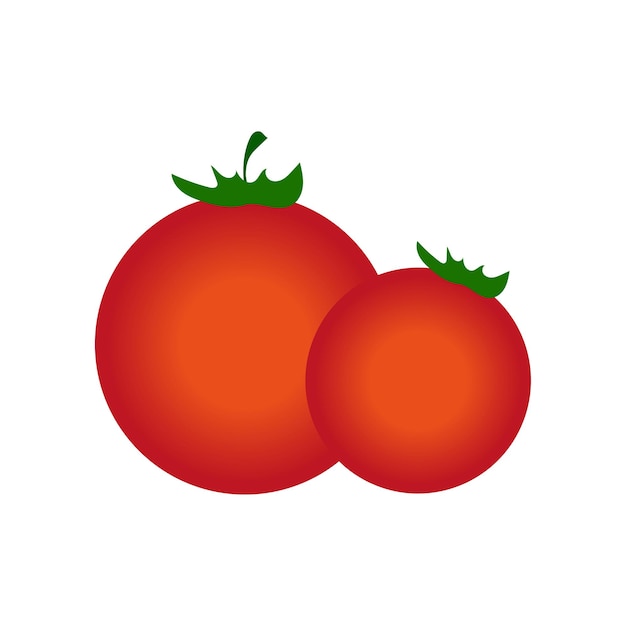 Picture of tomatoes. Vector illustration. EPS10.