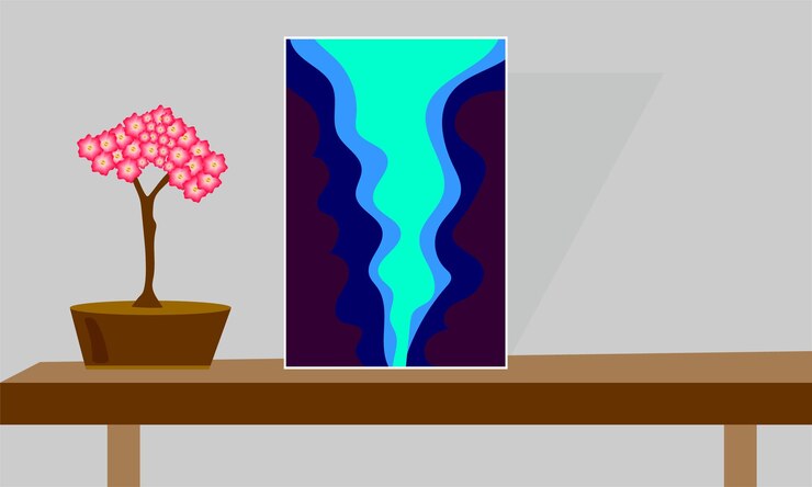Vector a picture of a vase with flowers on it that says love is in the corner.