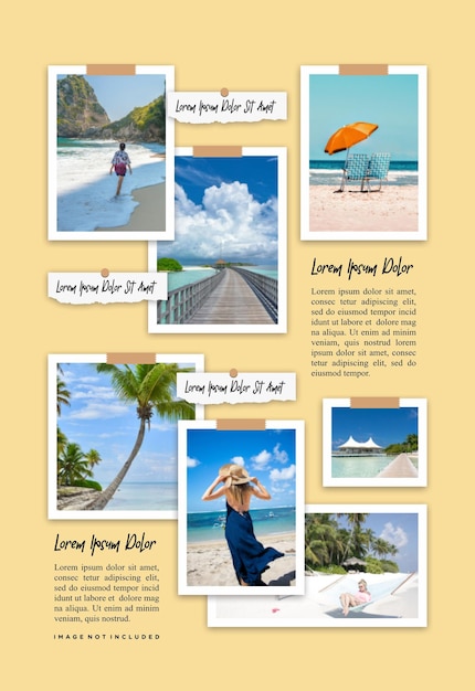 pictures or photos frame collage and digital photo wall template