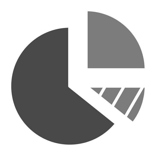 Vector pie chart icon