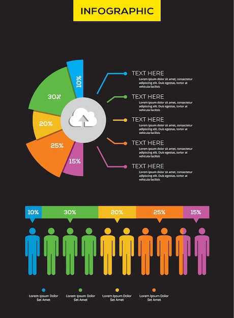 Pie chart infographic