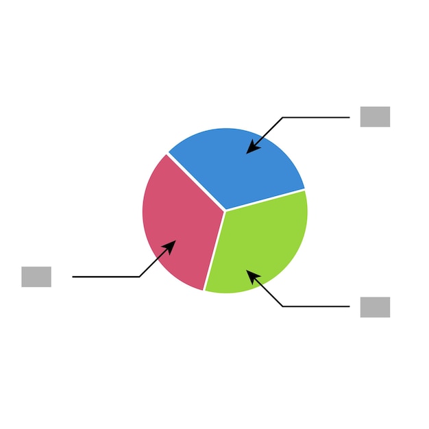 Vector pie chart template