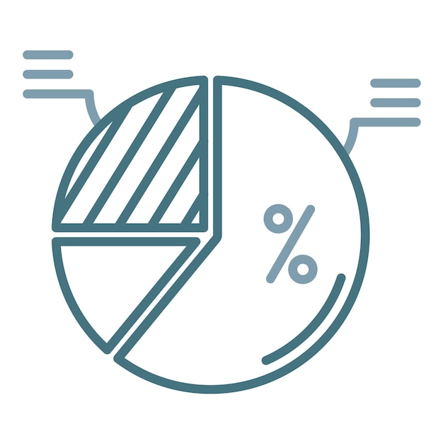 Vector pie flat illustration