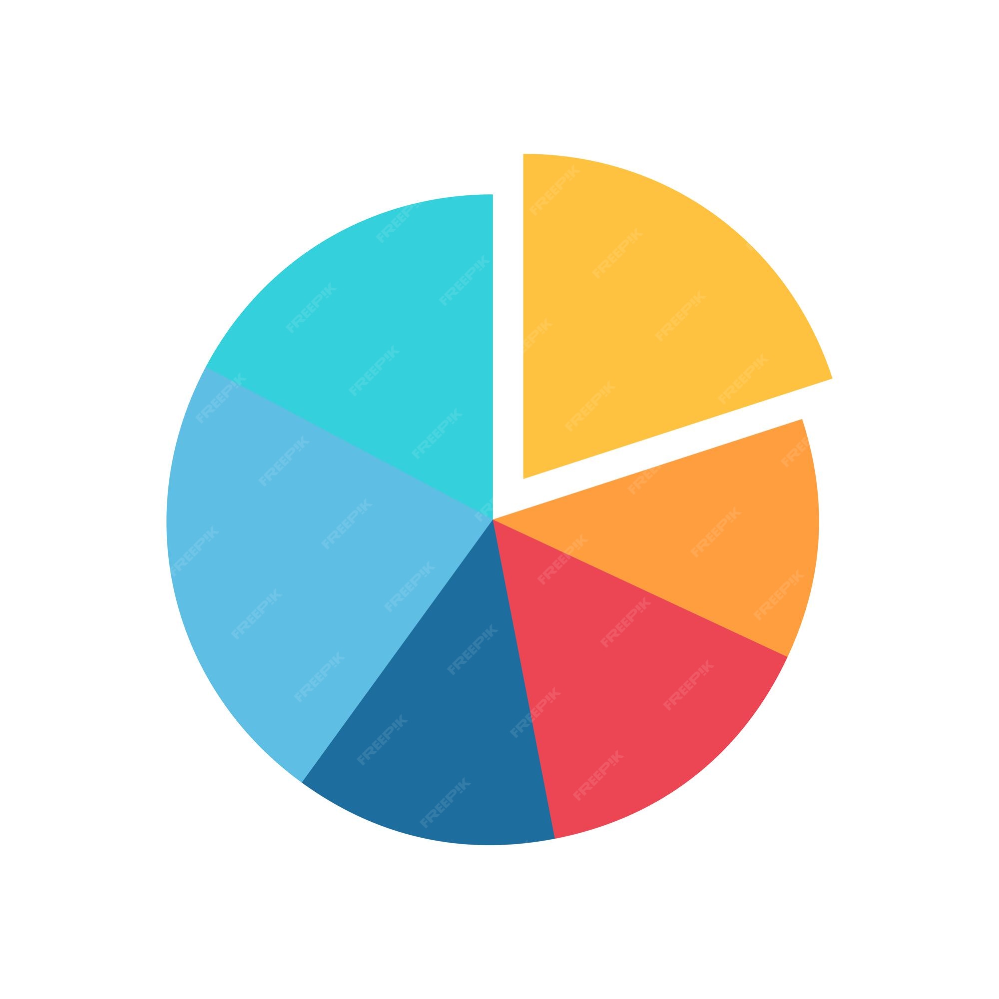 Premium Vector Pie Graph Icon Vector Flat Illustration Pie Chart